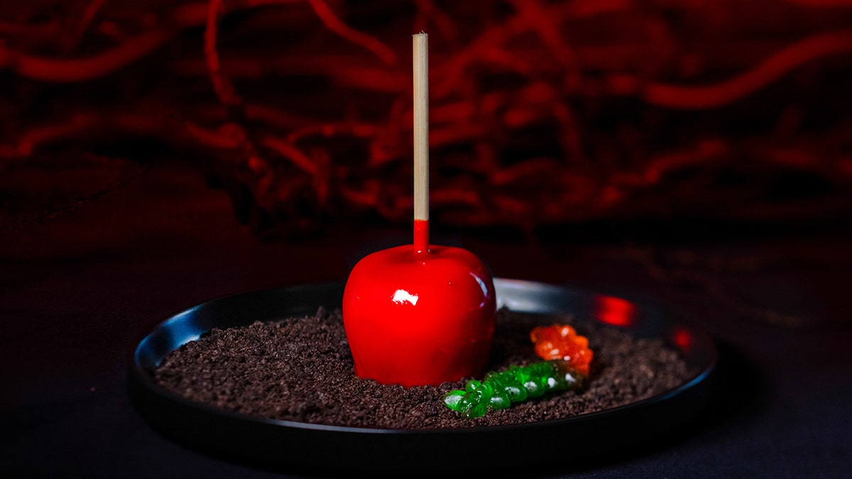 A deceptively delectable candy apple.