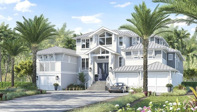 Sunny Isles model home in Hill Tide Estates on Boca Grande.