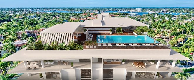 From the rooftop of the 15-story Aura at Metropolitan Naples, every resident of the high-rise will enjoy the view of downtown Naples, Naples Bay and the Gulf of Mexico.