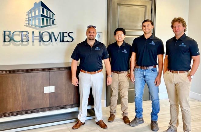 The participants in BCB Homes’ inaugural Career-in-a-Year program include (left to right) Michael Perretta, Eduardo Diego-Marroquin, Gabriel Mcnab and Kaidin Soars.
