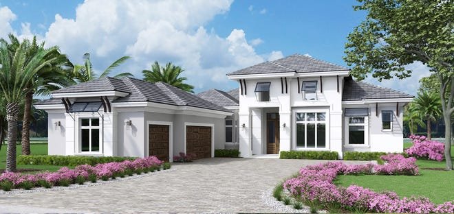 Theory Design is creating a custom interior for a Seagate Development Group private residence in Esplanade Lake Club. It will carry a modified version of Seagate’s Calabria floor plan. The Calabria’s front exterior is shown here.