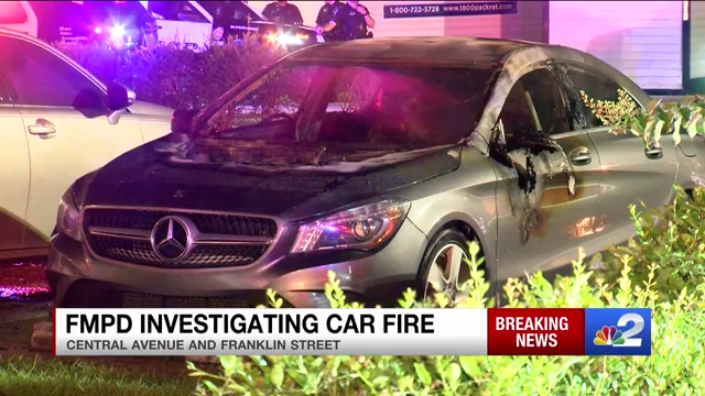 Investigation underway after car catches fire at Fort Myers apartment complex