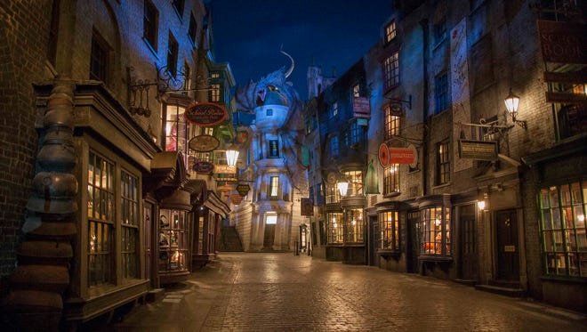 The Wizarding World of Harry Potter - Diagon Alley will feature shops, dining experiences and the next generation thrill ride, Harry Potter and the Escape from Gringotts. The new immersive area will double the size of the sweeping land already found at Universal’s Islands of Adventure, expanding the spectacularly themed environment across both Universal theme parks – and guests can journey between both lands aboard the Hogwarts Express.