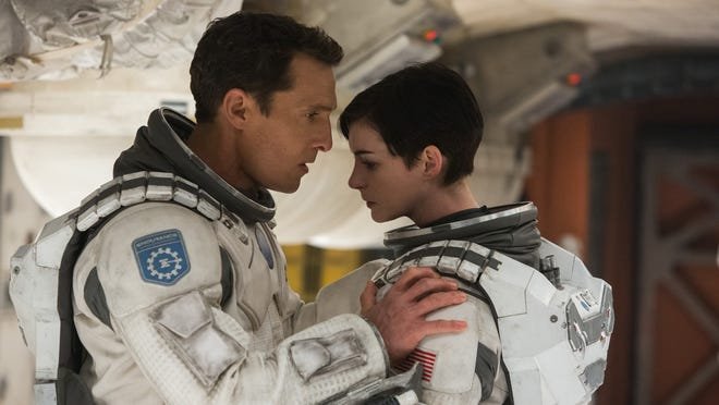 Matthew McConaughey and Anne Hathaway star in “Interstellar.”