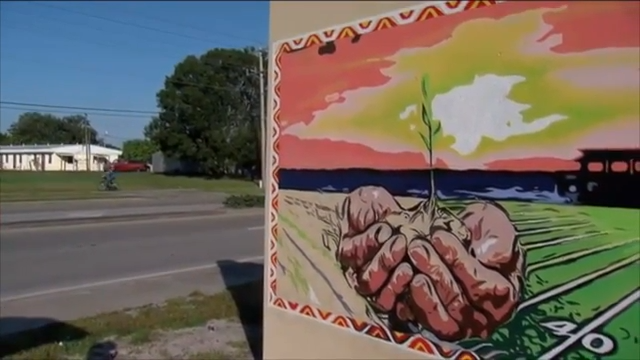 Immokalee artist almost finished with new welcome sign