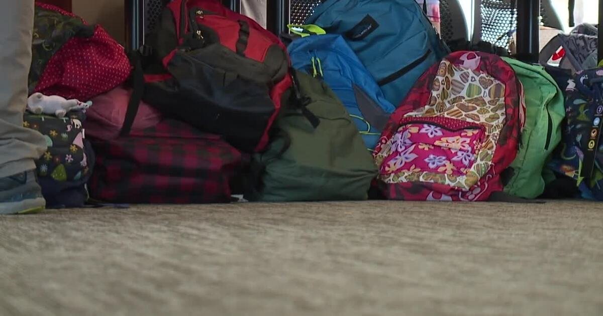 Grace Place provides hundreds of backpacks for families