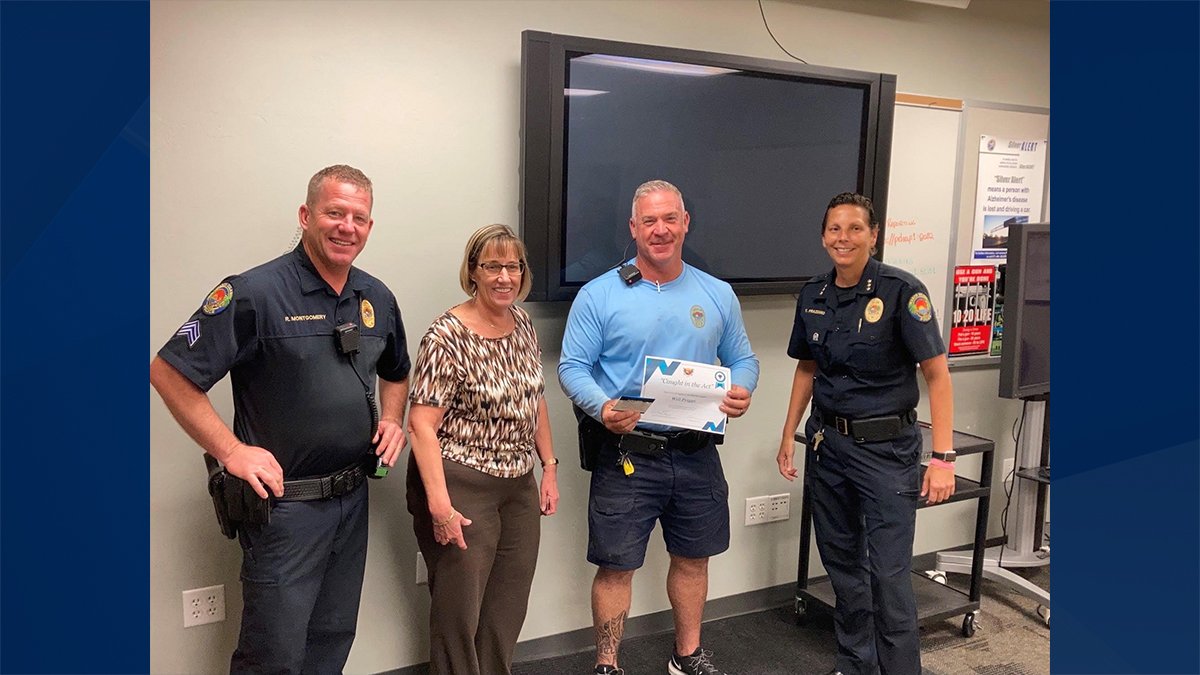 Marco Island police officer receives award for capturing python