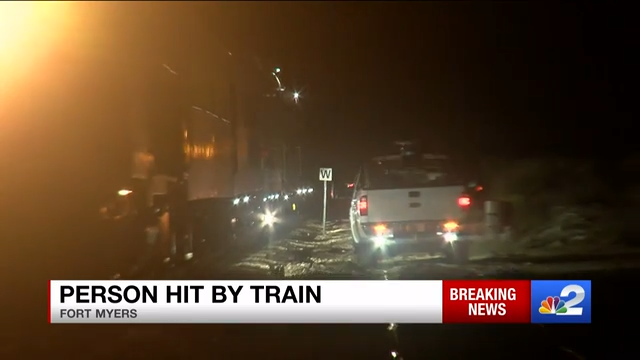 Person hit by train in Fort Myers expected to be okay
