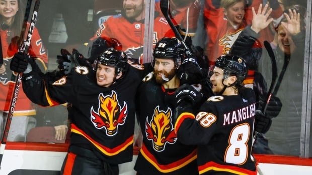 Dube scores in OT as Flames spoil Gaudreau's return to Calgary with victory against Blue Jackets