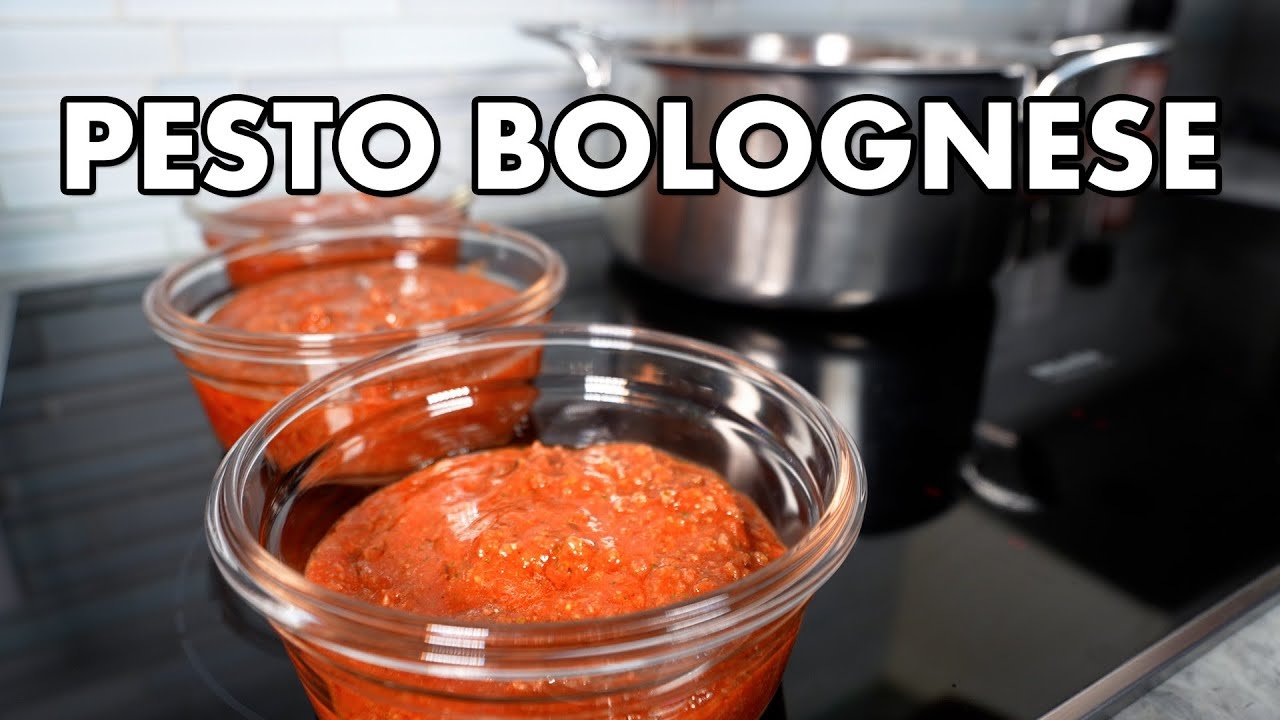 Pesto Bolognese Pasta Sauce Recipe - Industrial Quantity!
