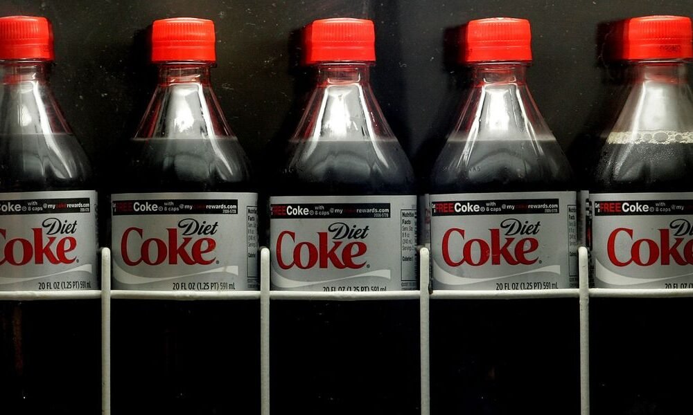 bottles of diet coke are displayed before the start of the news photo 1688155646.jpg