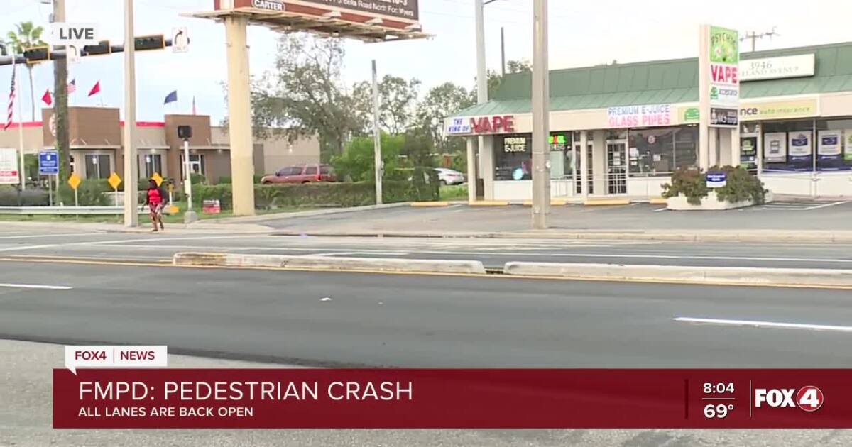 Construction Worker Hit on U.S. 41 in Lee County; Lanes Now Reopen